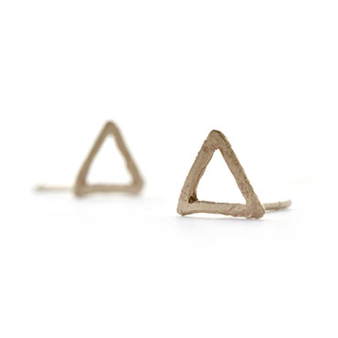 Ear rings triangle - Wim Meeussen Antwerp