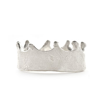Crown ring in silver - Wim Meeussen Antwerp