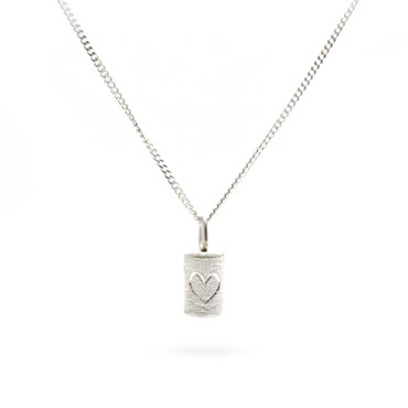 mourning pendant in silver with symbol - Wim Meeussen Antwerp