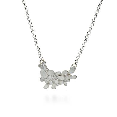 silver necklace with refined spacer