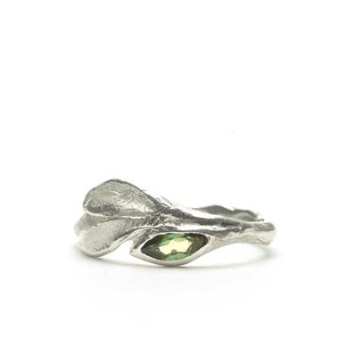 Ring in silver with tourmaline
