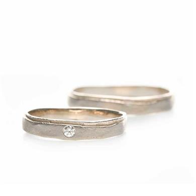 Handmade wedding rings with diamond - Wim Meeussen Antwerp
