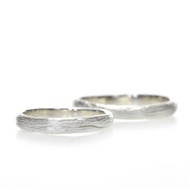 semicircular wedding ring in silver - Wim Meeussen Antwerp