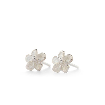 Silver earrings children: flowers