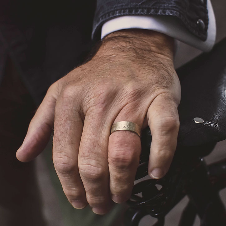 Trends in wedding rings for men