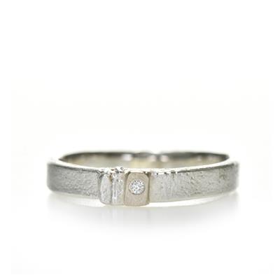 Damesring TR D LB164 met 1x0,01ct diamant