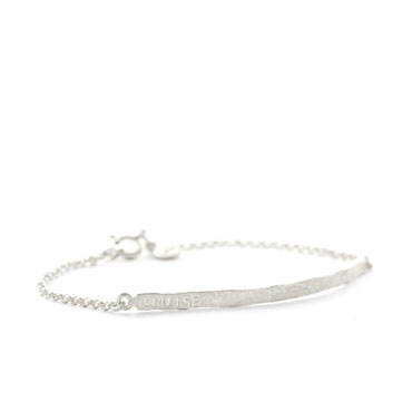 subtly bracelet with text - Wim Meeussen Antwerp