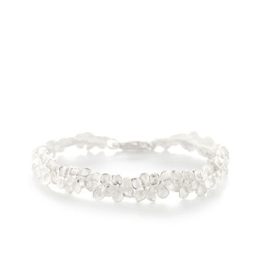 wide bracelet with flowers - Wim Meeussen Antwerp