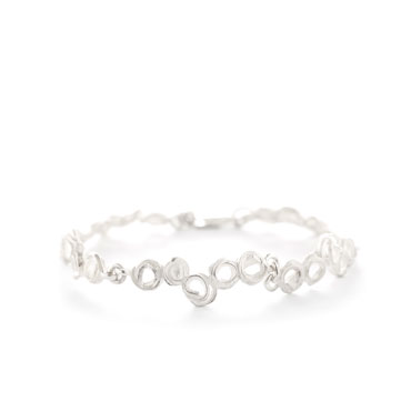 open work bracelet in silver