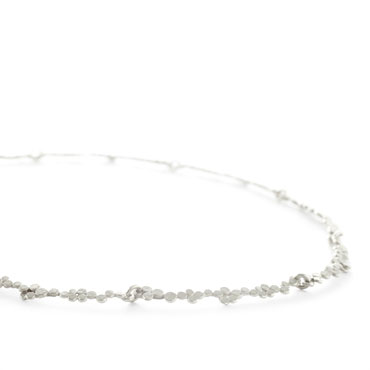 collier de petite cercles en argent