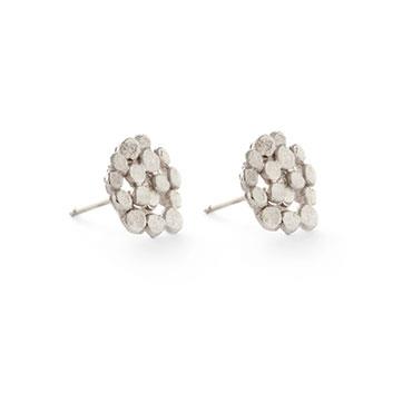 Boucles d'oreilles large avec des petites disques - Wim Meeussen Anvers