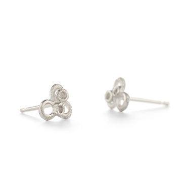 petites boucles d'oreilles avec motif de dentelle - Wim Meeussen Anvers