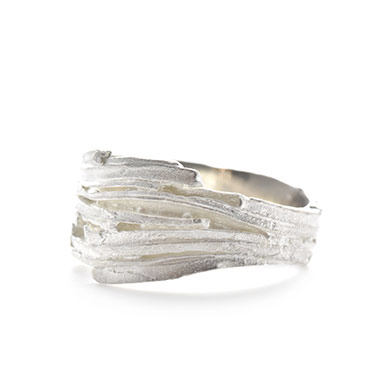 wrapped ring in silver