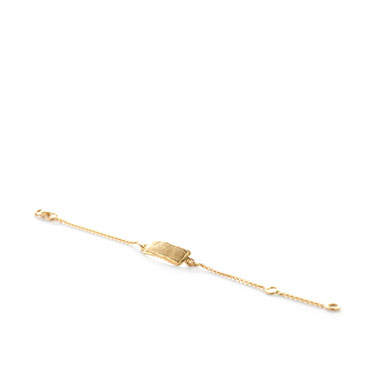 Baby/Child bracelet raised surface in gold - Wim Meeussen Antwerp