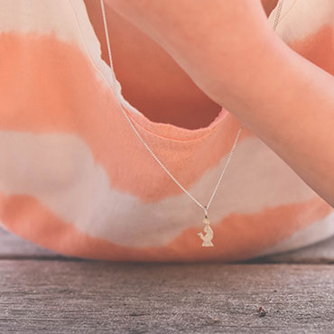 Children pendant in silver - Seal