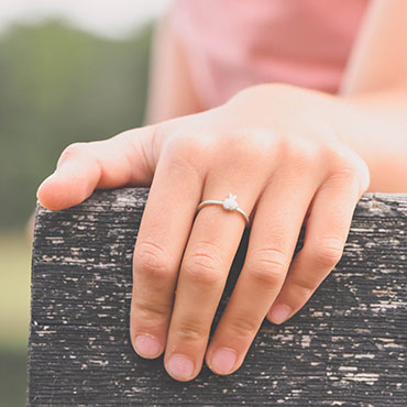 Bague d'enfant en argent - Pomme