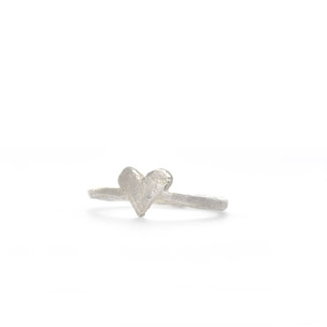 Bague d'enfant en argent - Coeur