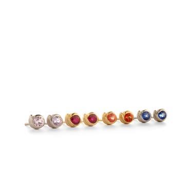 Earrings with color stones - Wim Meeussen Antwerp