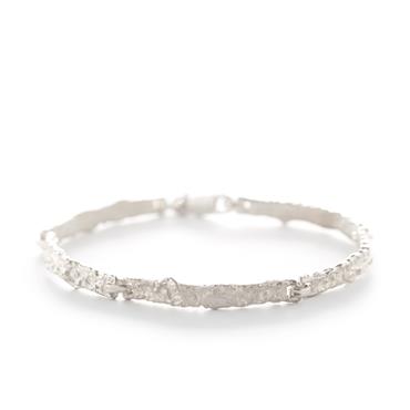 Bracelet rugueux en argent - Wim Meeussen Anvers