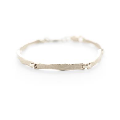 Hammered golden bracelet