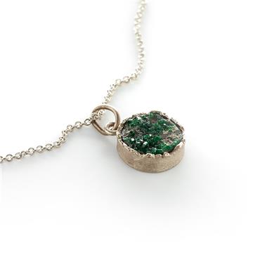 Hanger met groene agaat