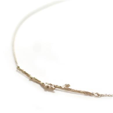 Golden sprig between necklace