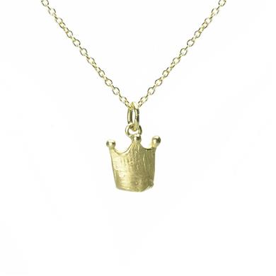 Golden crown pendant - Wim Meeussen Antwerp