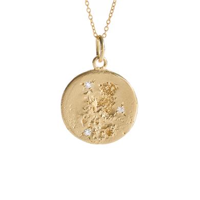 Hanger in geel goud met diamanten