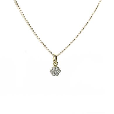 Small rosette pendant with diamonds - Wim Meeussen Antwerp