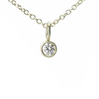 Hanger in goud met diamant