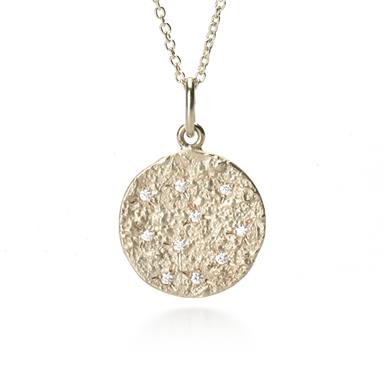 Gouden hanger met briljanten