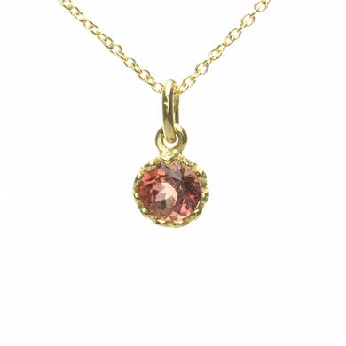 Hanger met roze toermalijn