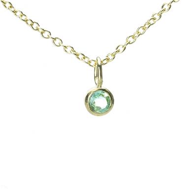 Ronde hanger met (half-) edelsteen