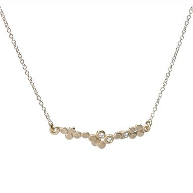 Disques avec diamants entre collier - Wim Meeussen Anvers
