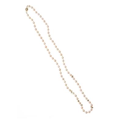 Collier de perles avec détails en or - Wim Meeussen Anvers