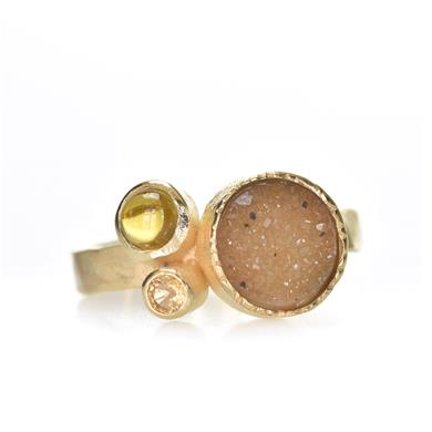 Unique ring with agate - Wim Meeussen Antwerp