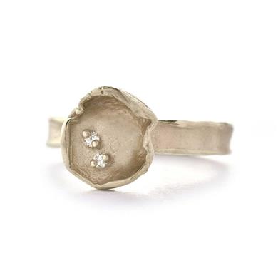 Bague de baignoire avec diamants - Wim Meeussen Anvers