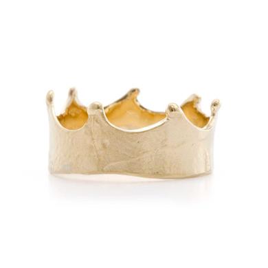 Ring gouden kroontje - Wim Meeussen Antwerpen
