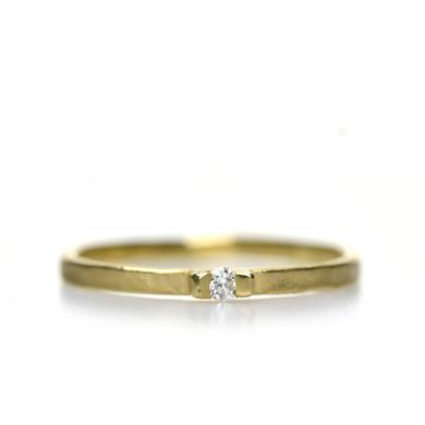 Fine engagement ring with little diamond - Wim Meeussen Antwerp