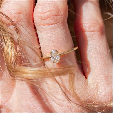 Stijlvolle verlovingsring met lab-grown diamant - Wim Meeussen Antwerpen