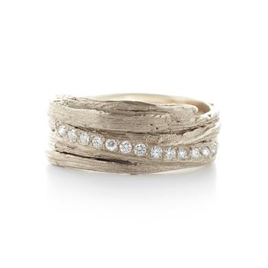 Bague de fiançailles avec relief naturelle - Wim Meeussen Anvers