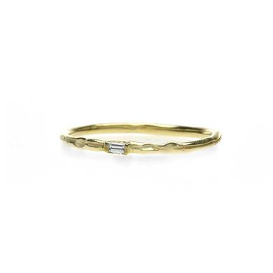 Bague fine en or avec diamant - Wim Meeussen Anvers
