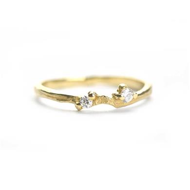 Bague fine avec diamants - Wim Meeussen Anvers