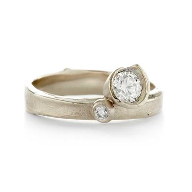 Bague en or avec des diamants - Wim Meeussen Anvers