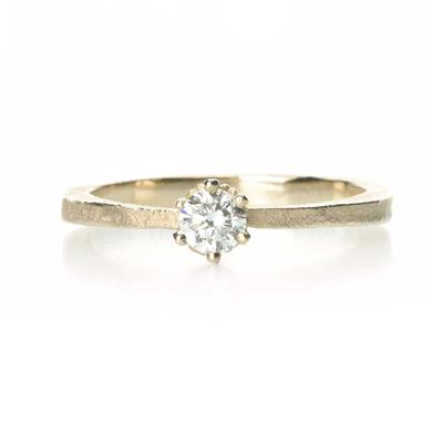 Bague Solitair avec sertissage classique - Wim Meeussen Anvers