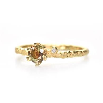Bague avec une pierre de couleur - Wim Meeussen Anvers