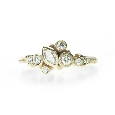 Festive ring with diamonds - Wim Meeussen Antwerp