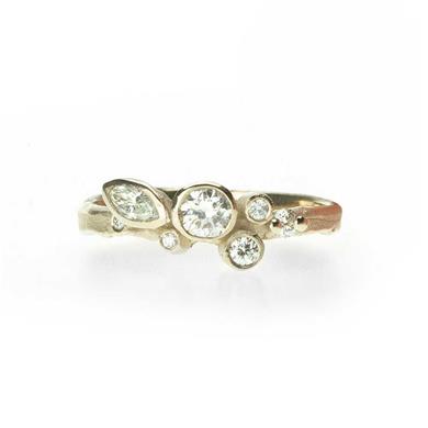 Festive ring with diamonds - Wim Meeussen Antwerp