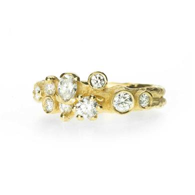 Festive ring with diamonds - Wim Meeussen Antwerp