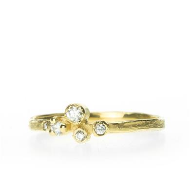 Feestring met diamanten